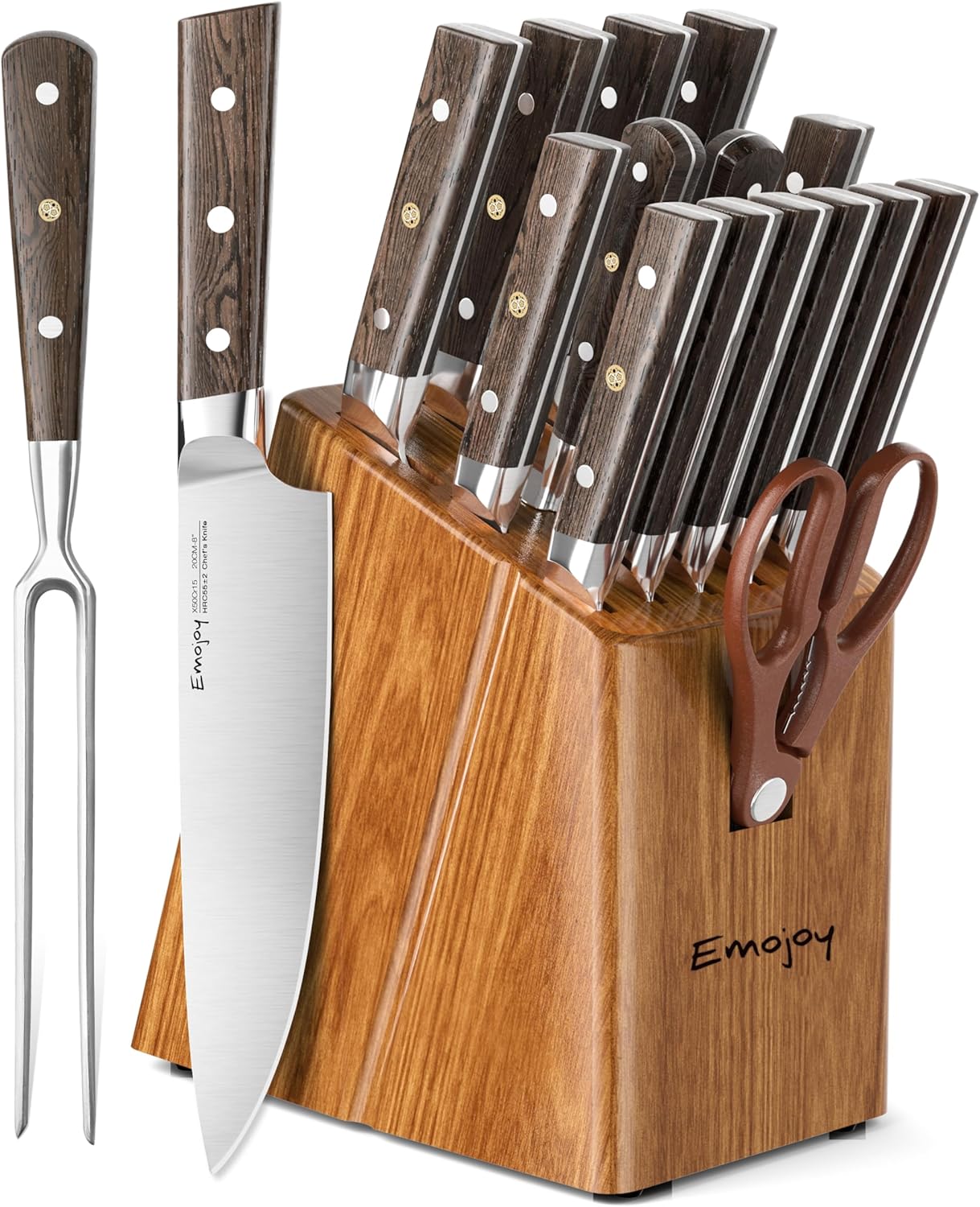 16-Piece Kitchen Knife Set, Wenge Block