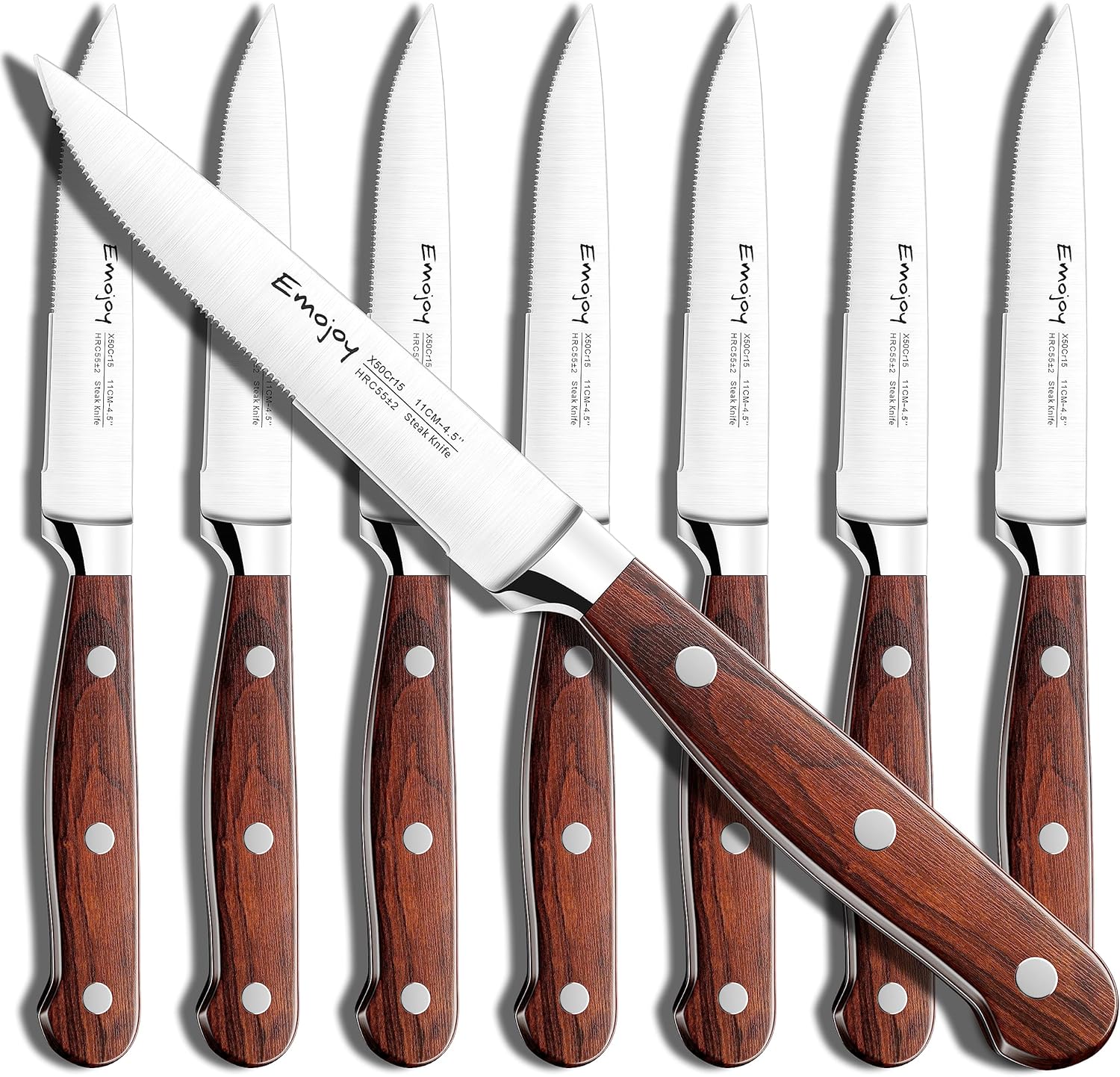 Steak Knife Set of 8, Pakkawood